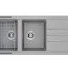 Chậu rửa bát Konox Granite Sink Phoenix 1160 – Grey 1 chau rua bat da konox phoenix 1160 grey