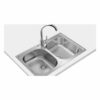 Chậu rửa inox TEKA UNIVERSE 80 T-XP 2B PROJECT 115040009 2 Chậu Teka UNIVERSE 80 T-XP 2B