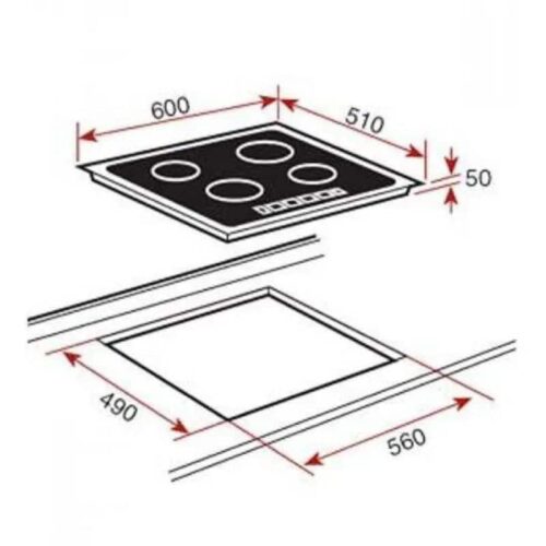 Bếp điện Teka TB 6415 5 Kích thước Bếp điện Teka TB 6415