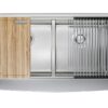Chậu rửa bát Konox Workstation - Apron Sink KN8751DA Curve 1 chau rua bat konox workstation apron sink kn8751da curve