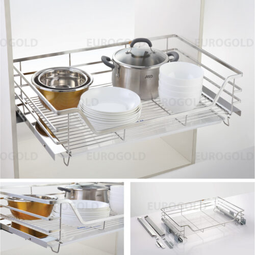 Giá xoong nồi, bát đĩa Eurogold inox 304 nan dẹt  EP70B