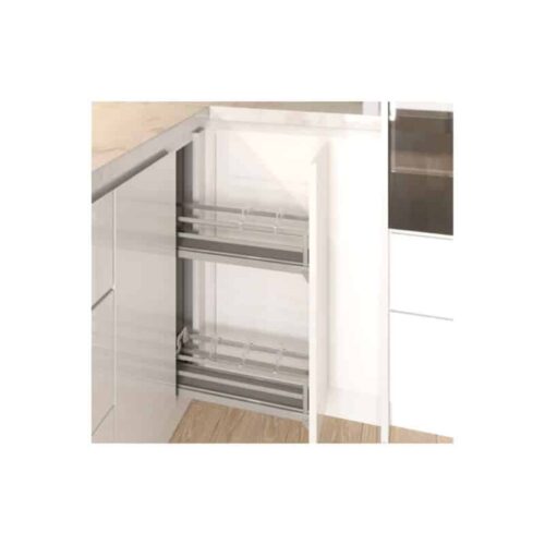 Bộ rổ gia vị Hafele Omero 549.20.891 200mm (trái) 4 Bộ rổ gia vị Hafele Omero 549.20.891 200mm (trái)