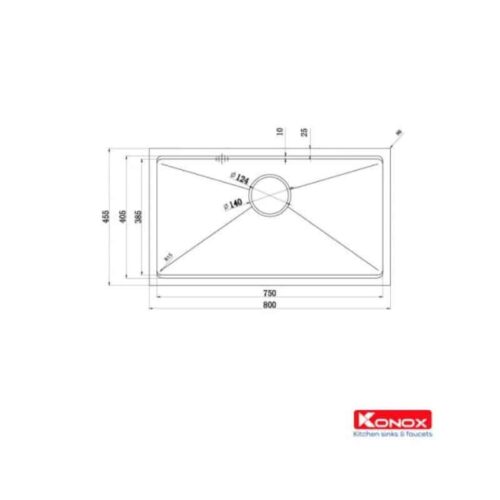 Chậu rửa bát Konox Workstation - Undermount Sink KN8046SU (Full Phụ kiện) 5 Thiết kế của Chậu rửa bát Konox Workstation - Undermount Sink KN8046SU (Full Phụ kiện)