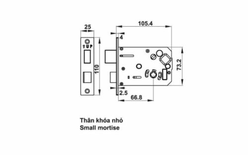 Khóa điện tử Hafele 912.05.582 4 Thiết kế của Khóa điện tử Hafele 912.05.582