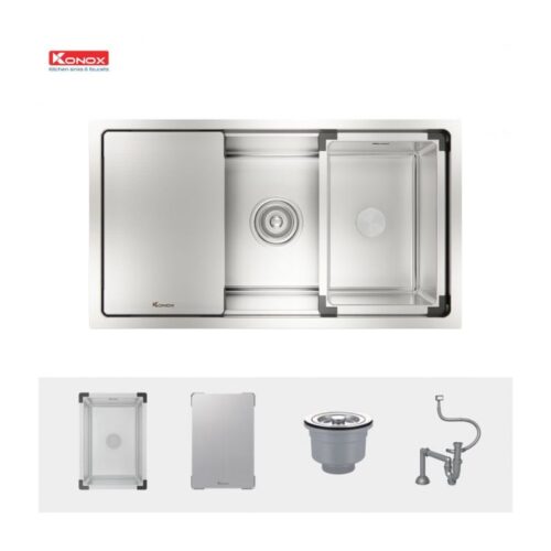 Chậu rửa bát Konox Workstation Sink KN8146SU Dekor 3 chau rua bat konox workstation sink kn8146su dekor 2