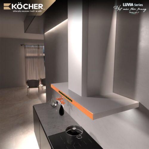 Máy hút mùi Kocher Luvia Premium 90cm 4 Mặt trên máy hút mùi Kocher Luvia Premium 90cm