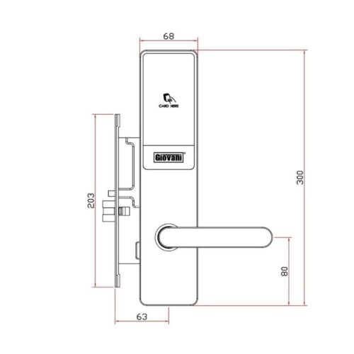 Khóa khách sạn GIOVANI GSL-X303 3 kich thuoc khoa khach san giovani gsl x303