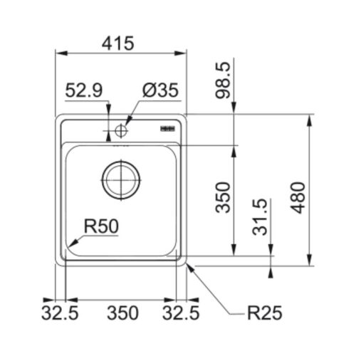 Chậu rửa bát Franke BCX 610-42 122.0438.077 3 kich thuoc chau rua bat franke bcx 610 42 122 0438 077